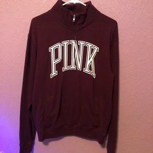 VS PINK maroon half zip!